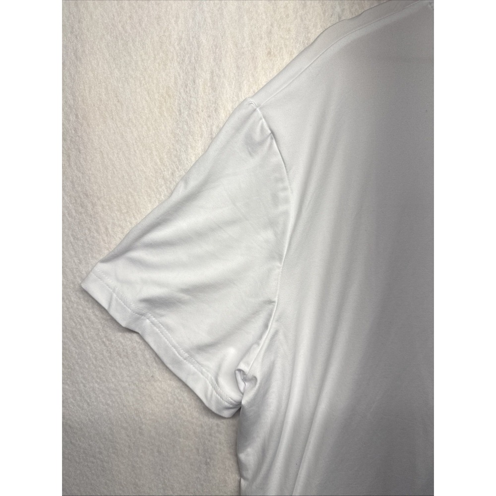 Quiksilver Mens XXL White Short Sleeve Regular Fit Logo Performance T-Shirt - Picture 12 of 14